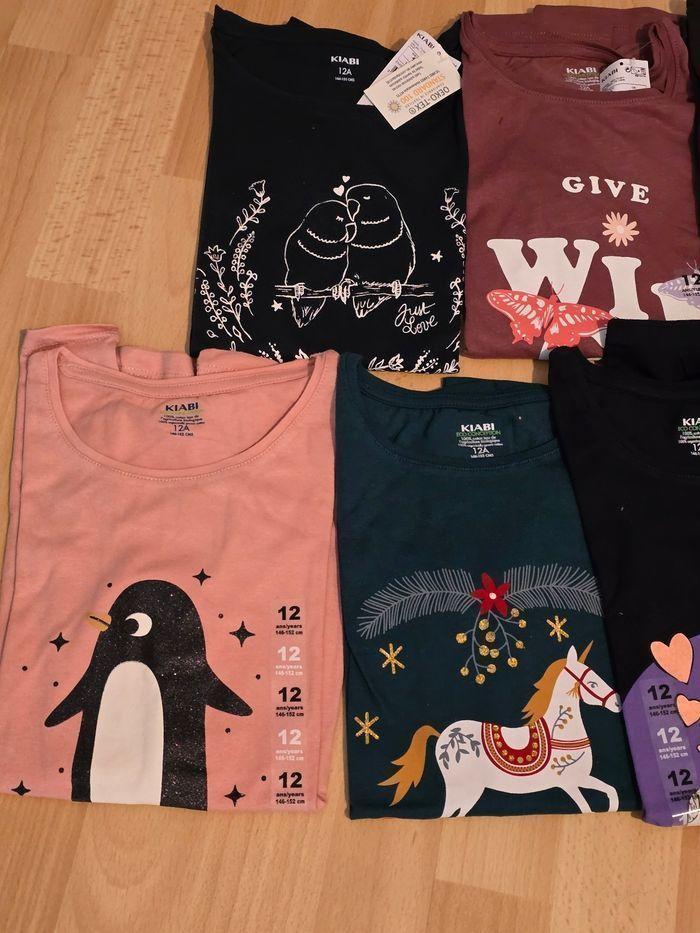 NEUFS!!!! (Tous non portés) 😍🤩👌👌 SUPERBE  lot dix Tee-shirts ML 12 ans fille🩷🩷😍👌👌 - photo numéro 5