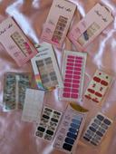 Lot faux ongles autocollants