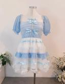 Dress Robe Blue Lolita Cute Kawaii Princess Barbie Lolita