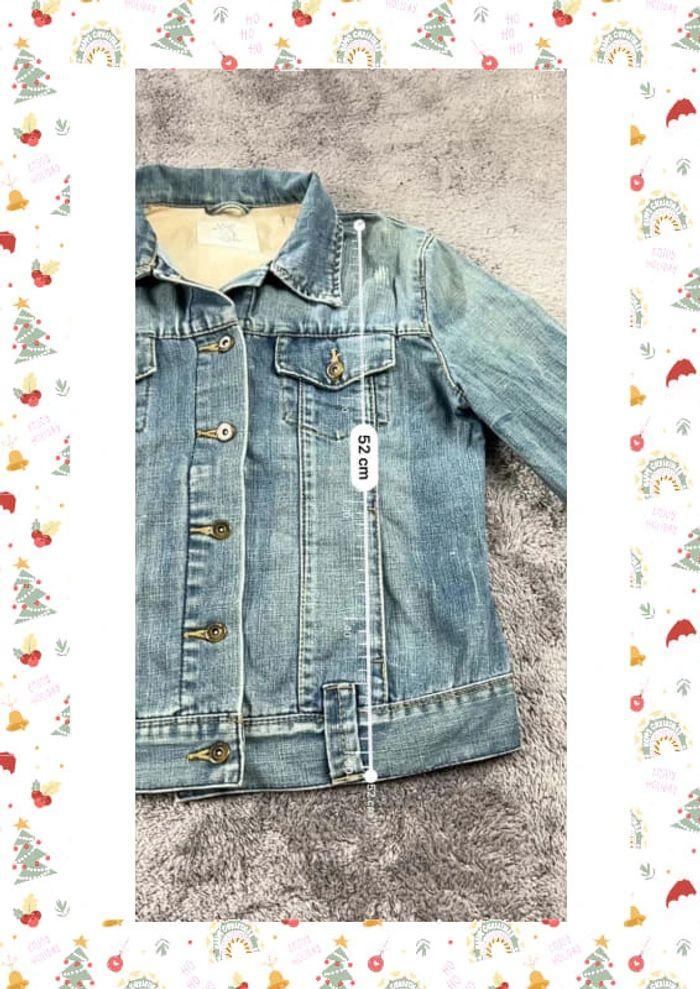 👕 Veste en Jeans vintage y2k Bleu Clair Taille S 👕 - photo numéro 3