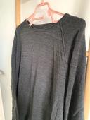 Pull homme gris