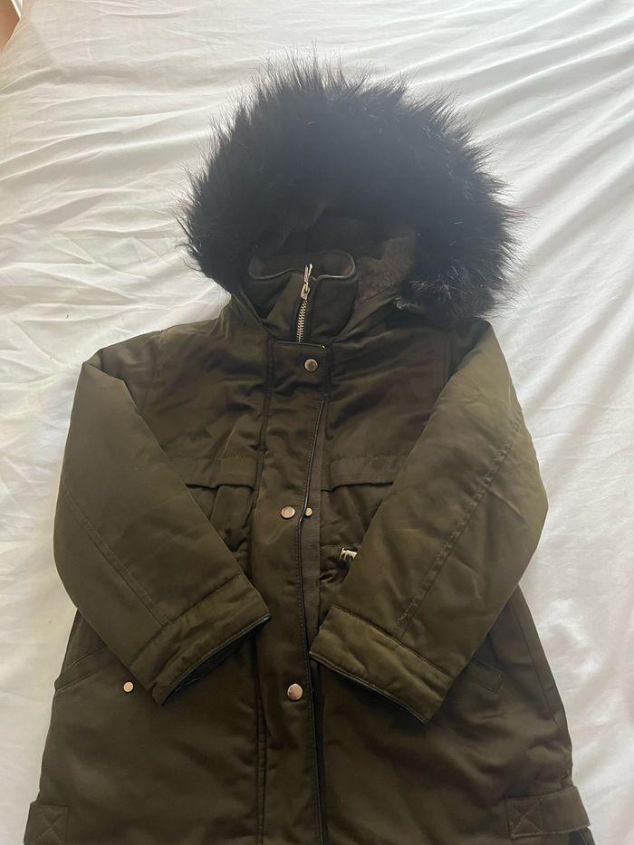 Parka fille kaki 5 ans Zara - photo numéro 1