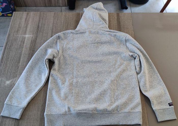 Sweat capuche gris unisexe décontracté taille S/M marque Kirkland - photo numéro 4