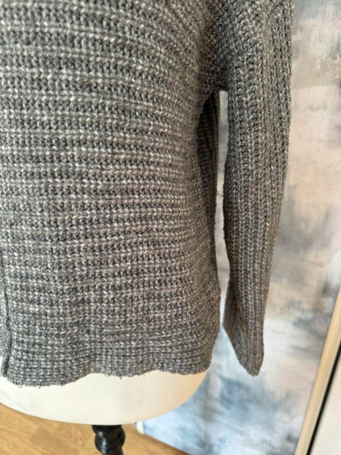 Pull Bershka gris en maille Taille S - photo numéro 7