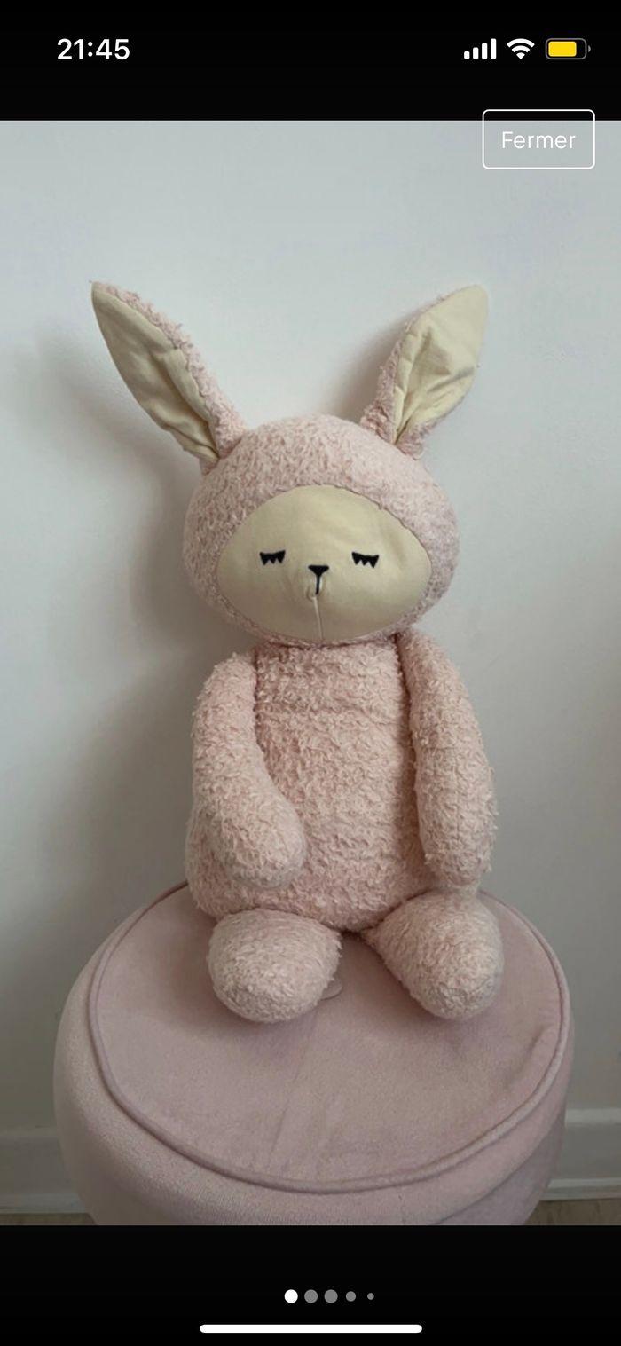 Grosse peluche big buddy lapin fabelab - photo numéro 5