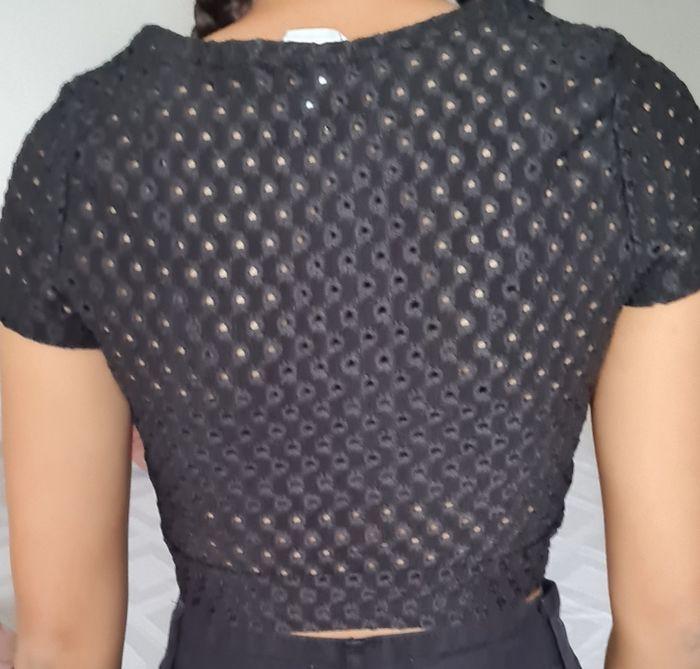 Crop top noir h&m Neuf taille xs - photo numéro 2