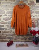 Robe pull en tricot couleur camel roux Femme taille 52 marque Boohoo 🍓