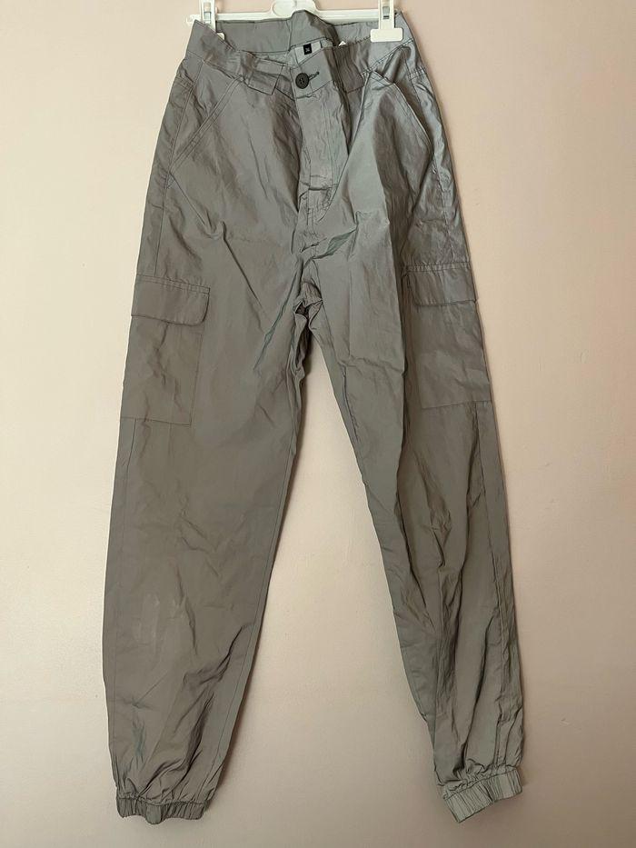 Pantalon cargo réfléchissant gris - photo numéro 1