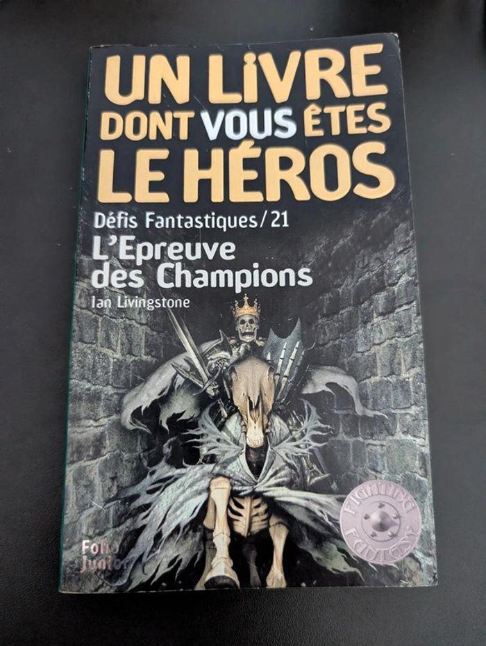 Livre dont vous êtes l'épreuve des champions - photo numéro 1