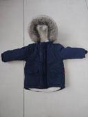 Parka doublée bleu taille 12 mois