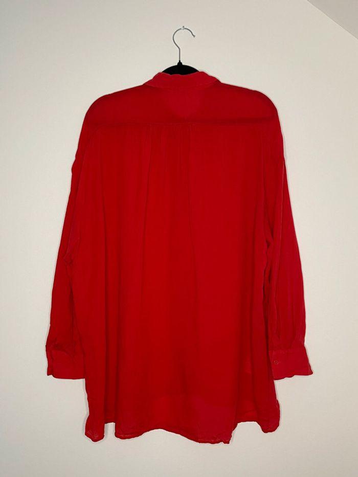 Chemise oversize rouge Mango - photo numéro 2