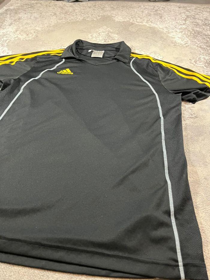 Maillot De Sport Adidas Vintage Y2k 2000's Black & Yellow - photo numéro 7