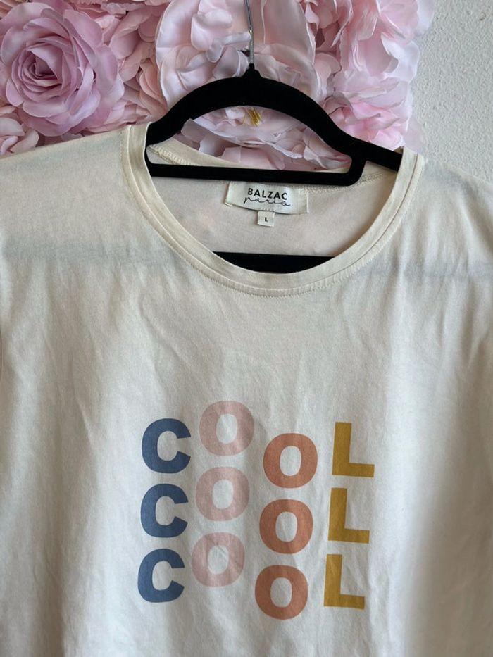 T-shirt Balzac Paris “Cool” imprimé taille L - photo numéro 2