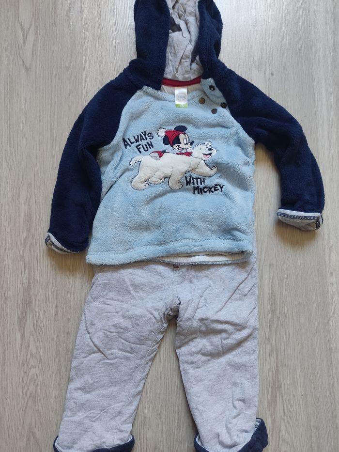 Ensemble pantalon et pull Mickey 80cm - photo numéro 1