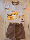 Ensemble jungle 3 mois short t-shirt bébé garçon