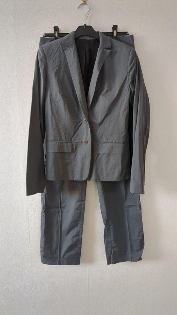 Ensemble tailleur pantalon gris Bill Tornade 40 - photo numéro 1