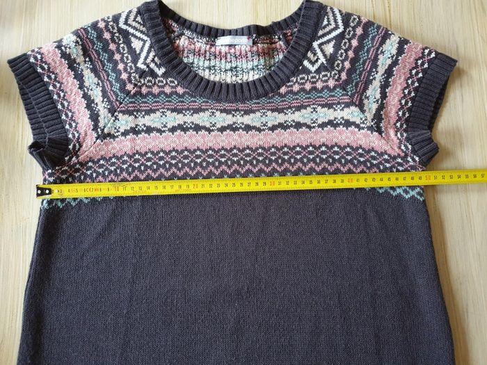 Pull gris jacquard - photo numéro 8