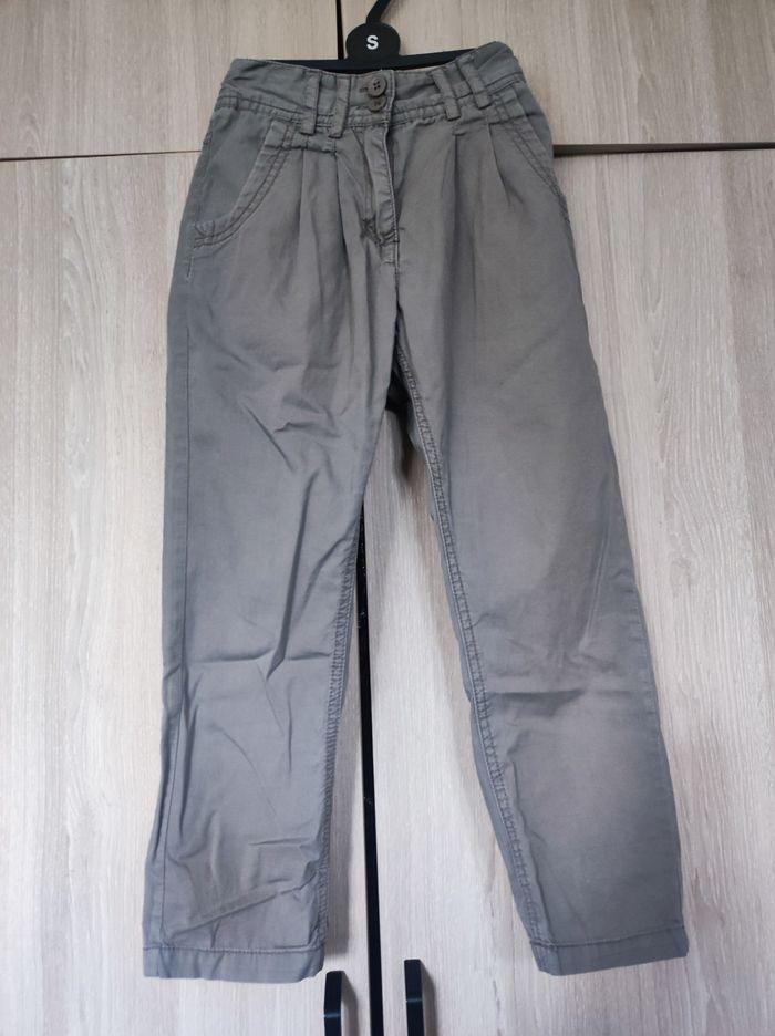 Pantalon vert kaki 6 ans 100 % coton - photo numéro 1