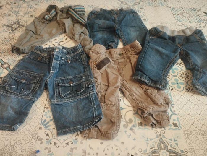 Lot de 5 pantalons 9 mois garçon tbe - photo numéro 1