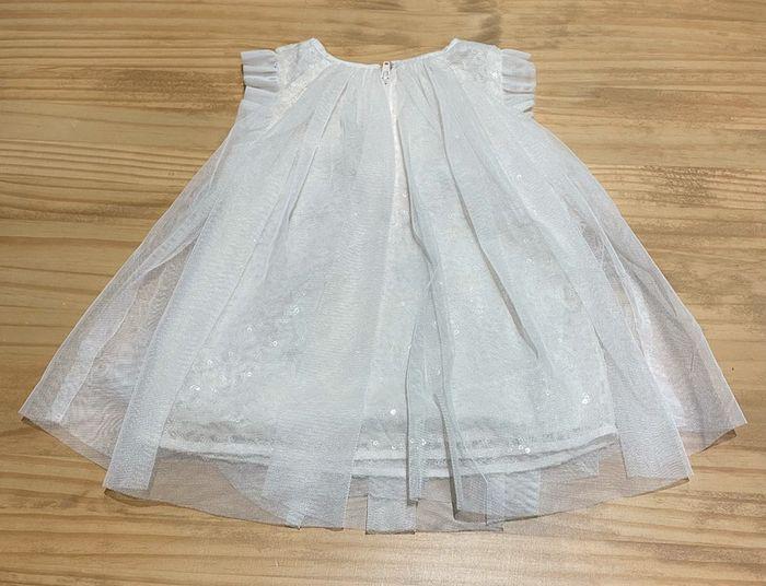 Robe tulle et Sequins crème 6mois/68cm - photo numéro 1