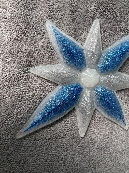 Décoration de Noël - Grand Etoile bleu et paillettes - photo numéro 5