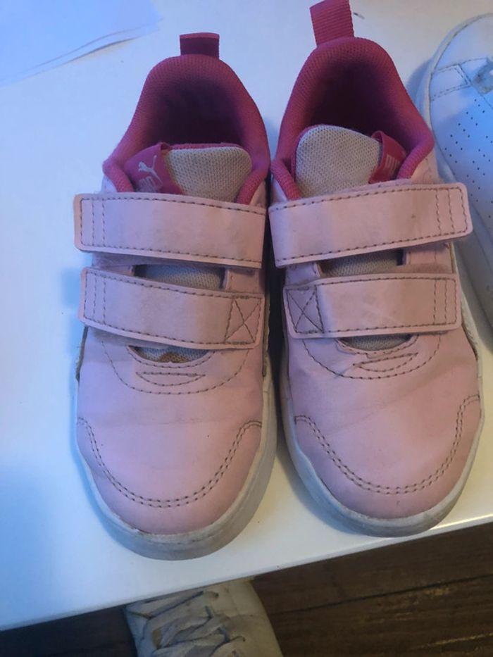 Basket puma rose fille - photo numéro 1