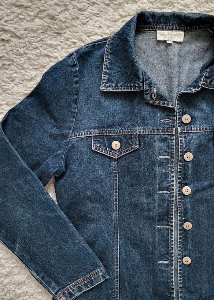 Veste en jean bleue foncée Camaïeu Taille 42 - photo numéro 3