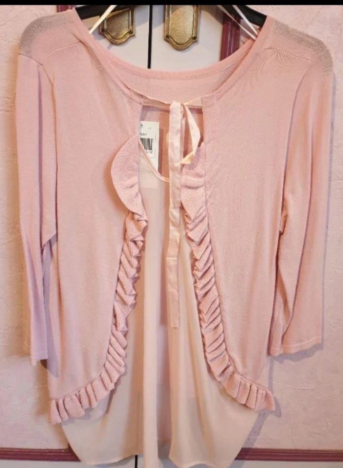 Pull tunique rose T.38/40 neuf 🏷 - photo numéro 1