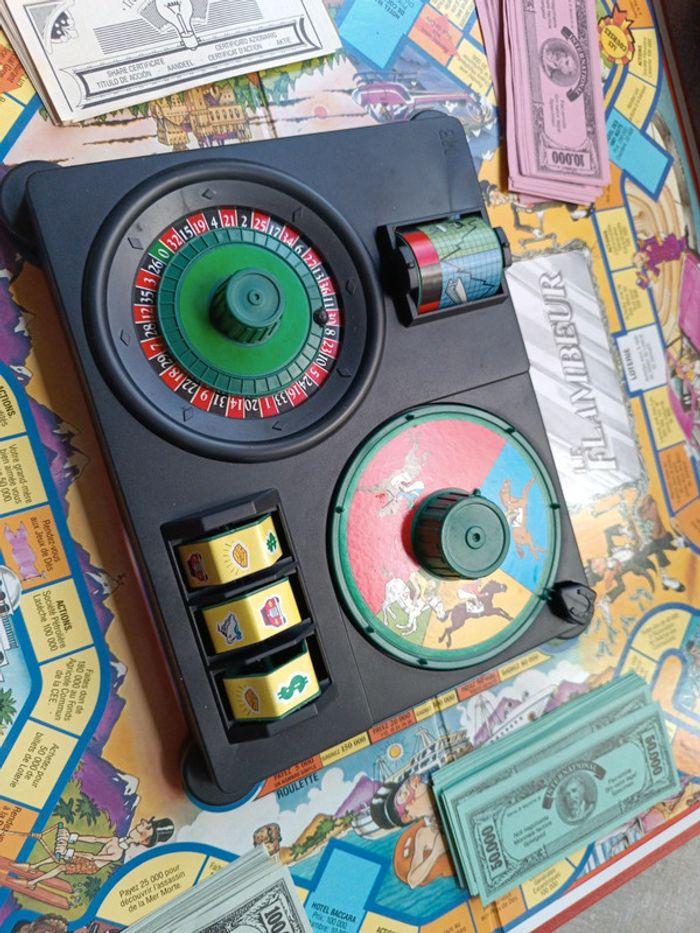 Jeu société plateau stratégie argent le flambeur mb ancien vintage roulette qui perd gagne - photo numéro 2