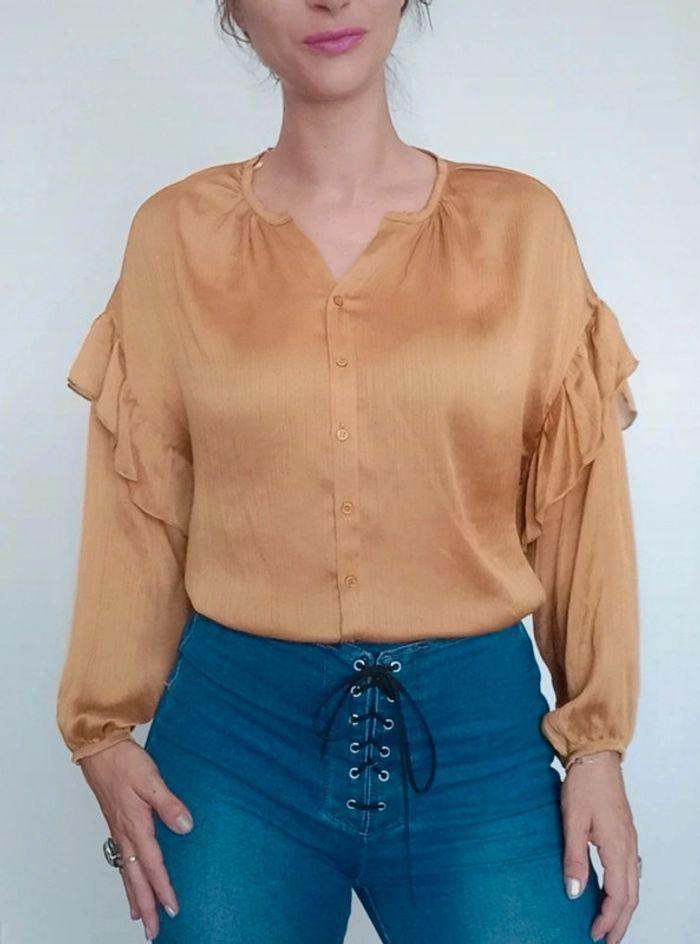 Blouse chic Camel - photo numéro 6