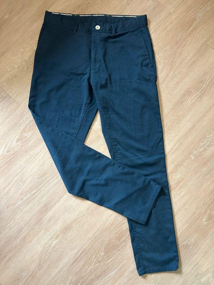 Pantalon bleu marine Zara homme - photo numéro 1