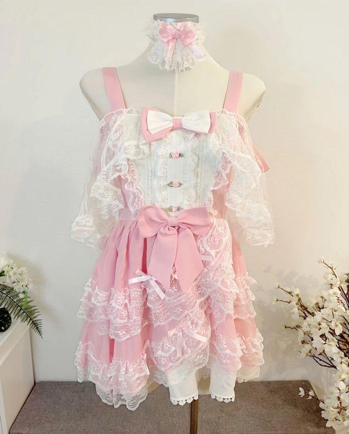 Robe pink Lolita Princess Cosplay Barbie - photo numéro 2