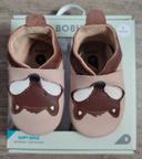 Chaussons en cuir pour bébé - modèle renard - Bobux 3-9 mois (S)