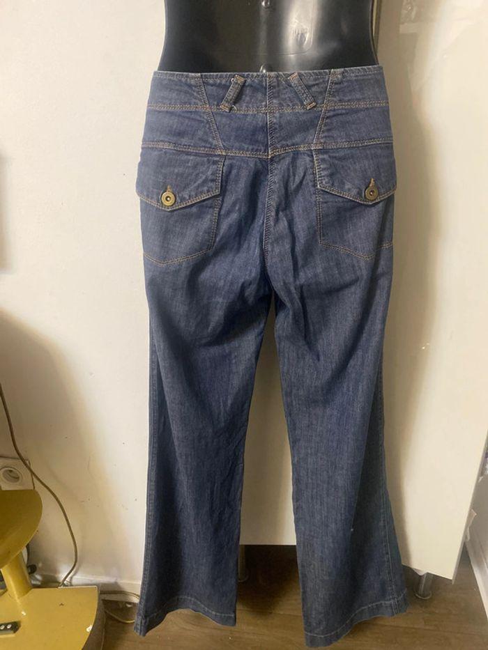 Pantalon jean à jambes larges. Taille 38 - photo numéro 1