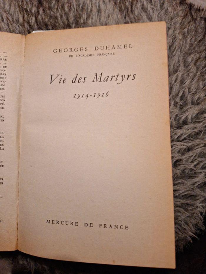 14-18/ Vie des Martyrs -Georges Duhamel - photo numéro 2