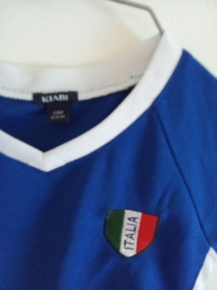 Maillot de foot Italie taille 2 ans, 24 mois, bleu, blanc Kiabi - photo numéro 3