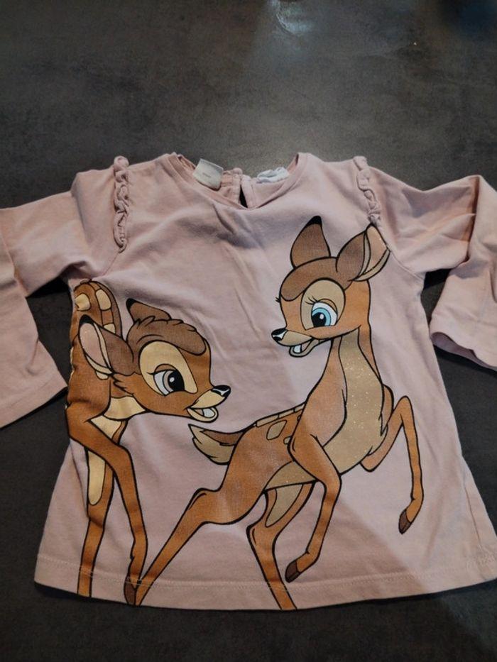 Tee shirt rose Bambi - photo numéro 1