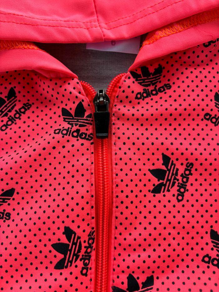 Veste-gilet Adidas rose et gris fille 6ans - photo numéro 5