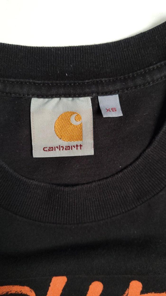 T-shirt Carhartt noir taille XS en excellent état - photo numéro 12