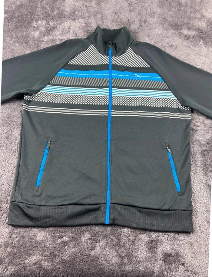 👕 Veste de Sport Puma logo brodé Gris Taille XL 👕 - photo numéro 6