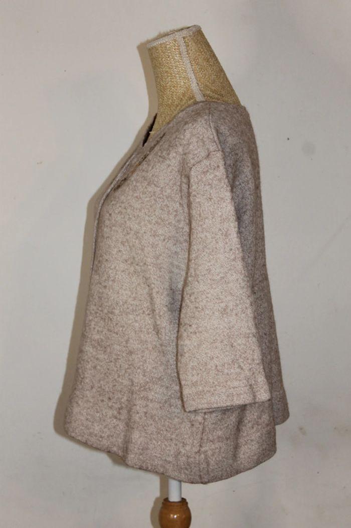 Pull hiver beige - Damart - manches 3/4 - photo numéro 7