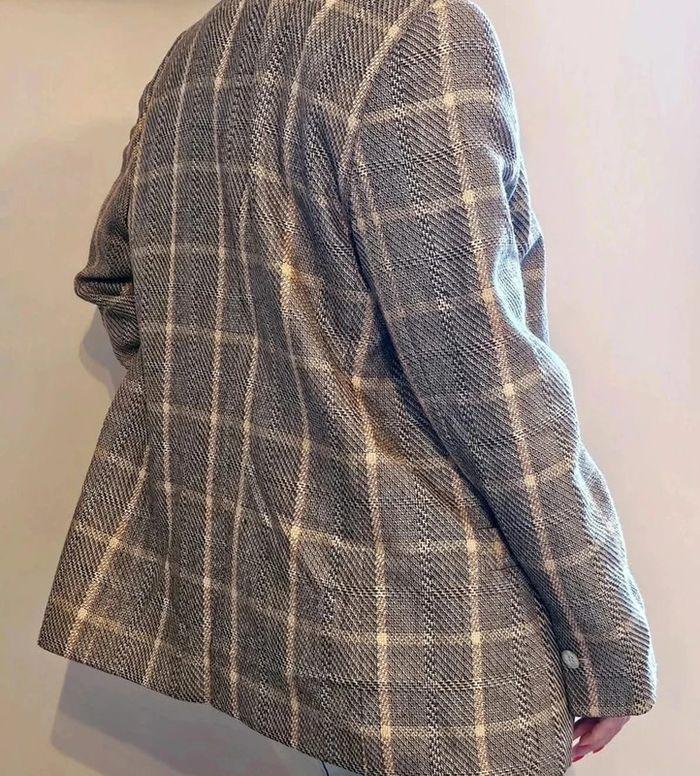 Blazer vintage oversize en laine vierge - photo numéro 4