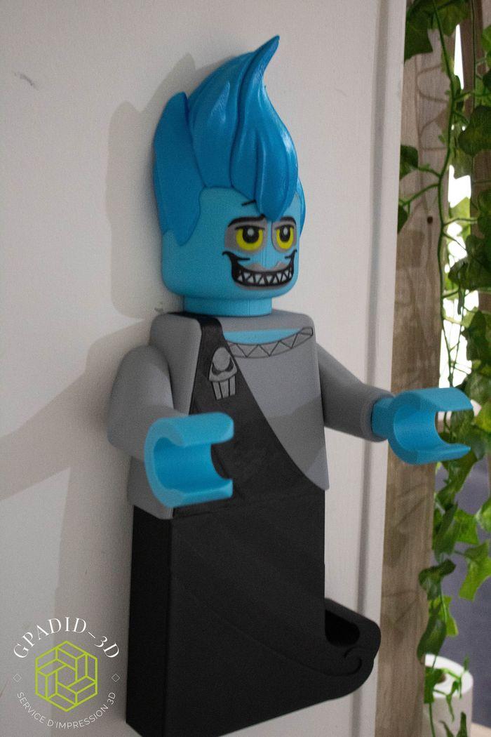 Dévidoir de papier toilette ou simple décoration murale dans un style Lego - photo numéro 2