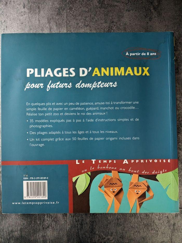 Livre " Pliages d'animaux pour futurs dompteurs " - photo numéro 2