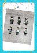 Lot de 6 minifigurines soldats (compatible Lego)