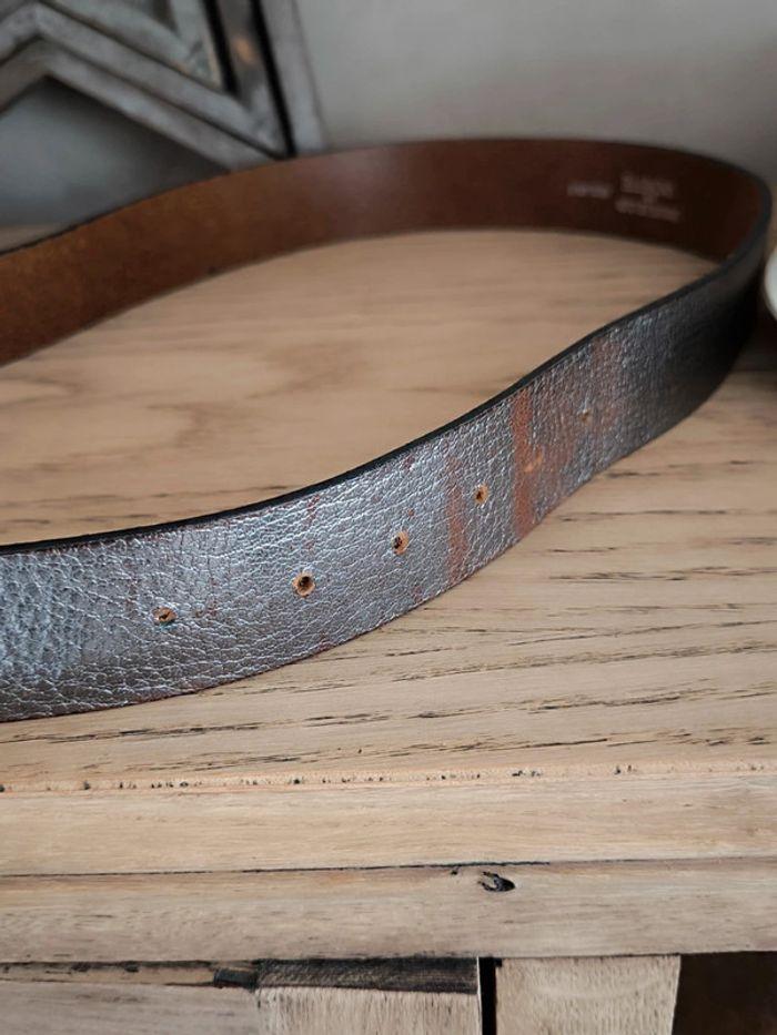 🤎 Ceinture croûte de cuir de vachette réglable  cm🤎 - photo numéro 4