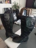 Bottes cuir mollet large 37