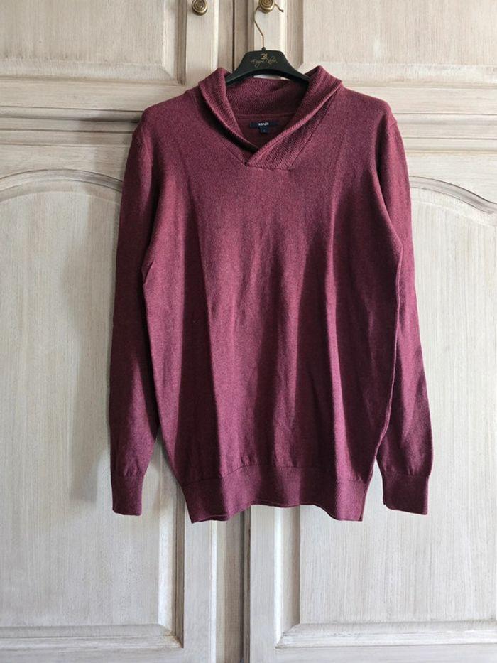 Pull kiabi bordeaux taille L - photo numéro 1