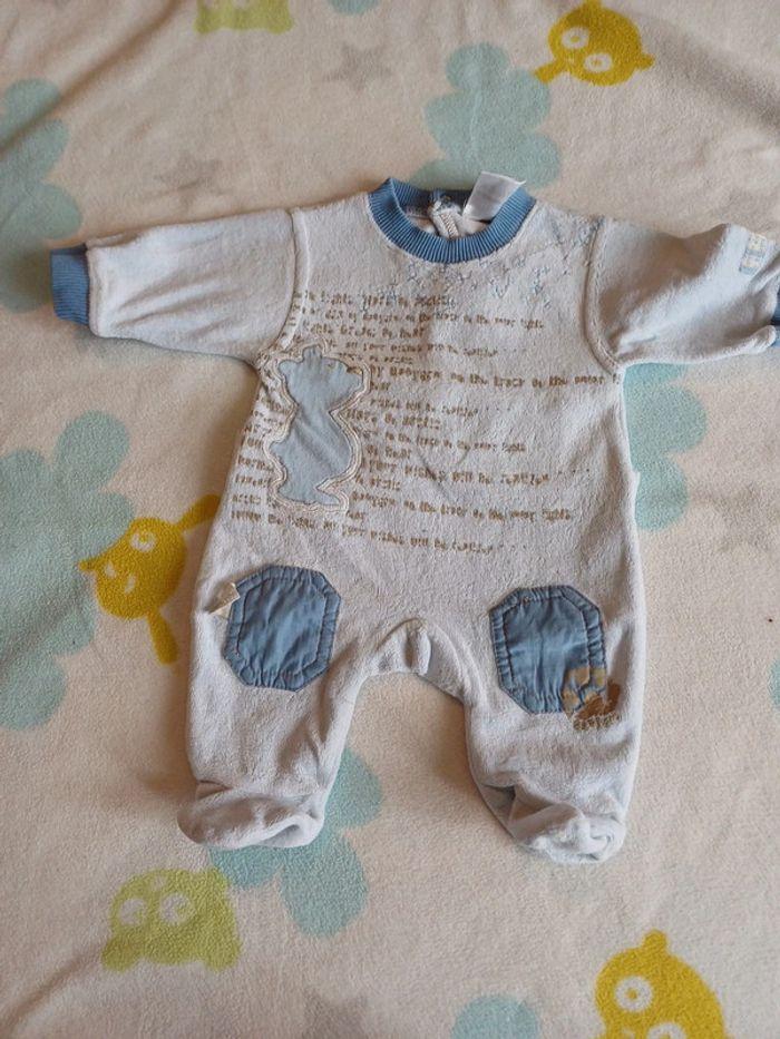 Pyjama bleu naissance 50cm - photo numéro 1