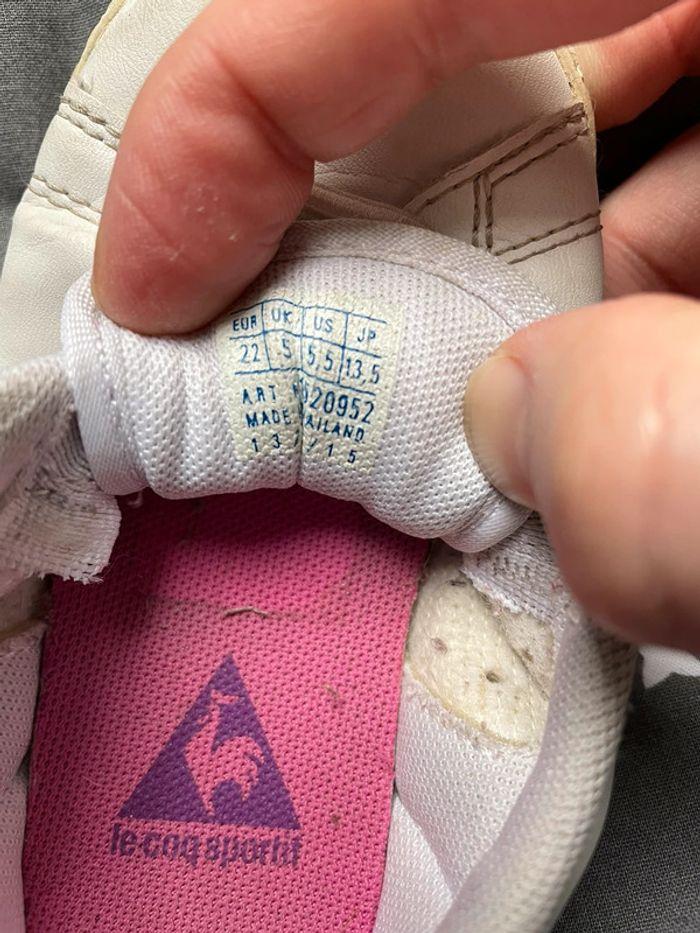 Baskets Le Coq Sportif fille pointure 22 - photo numéro 2